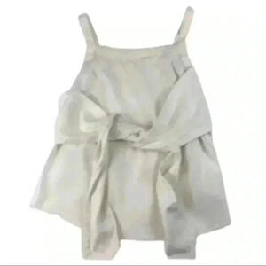 Nordstrom BrassPlum natural linen top